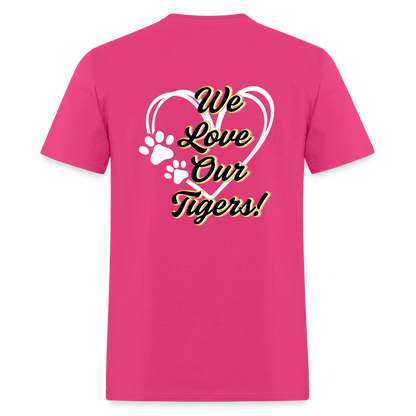 MPHS Black and Gold Love  T-Shirt | GILDAN 5000 - fuchsia