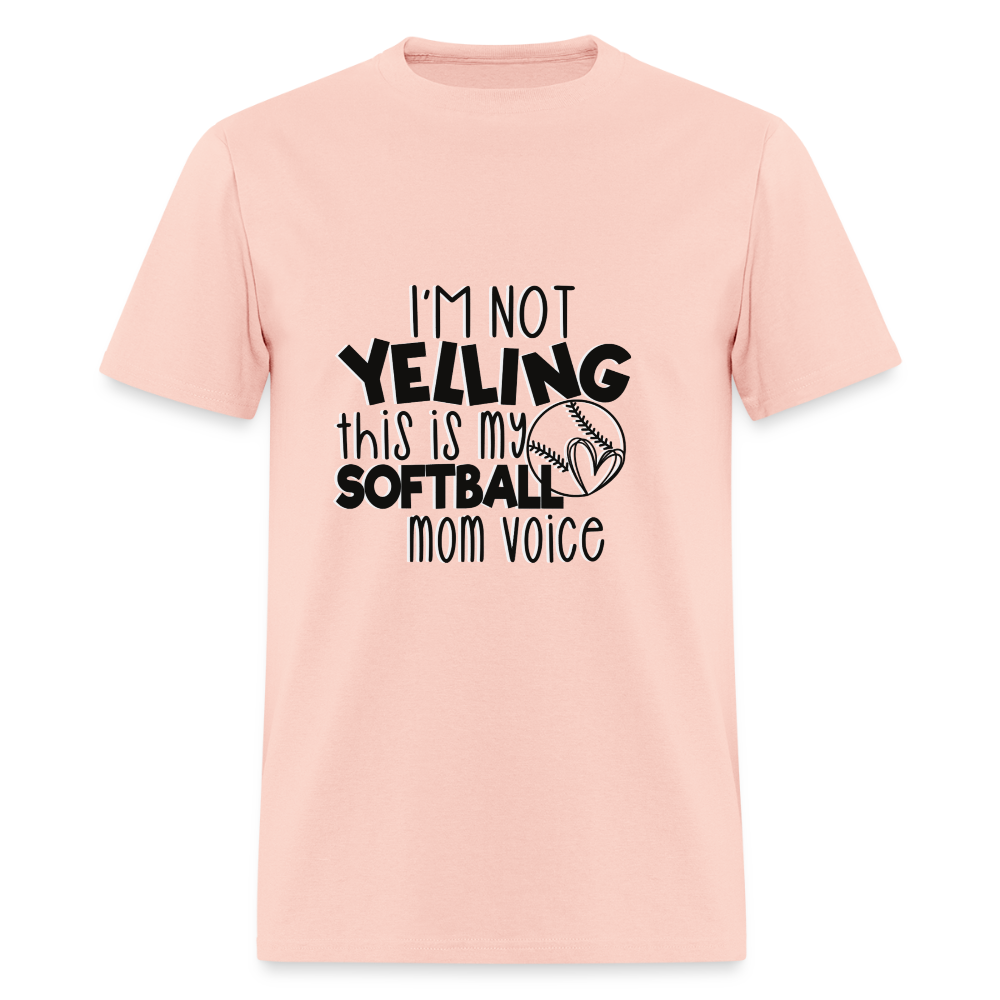 Softball Mom Voice Classic T-Shirt - blush pink 