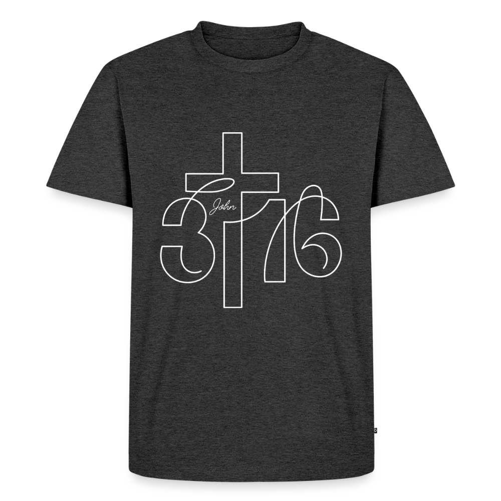 John 3:16 Premium Adult T-Shirt - heather anthracite