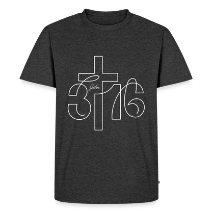 John 3:16 Premium Adult T-Shirt - heather anthracite