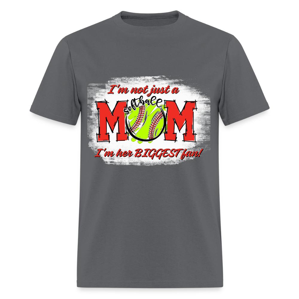 Mom Biggest Fan Classic T-Shirt - charcoal