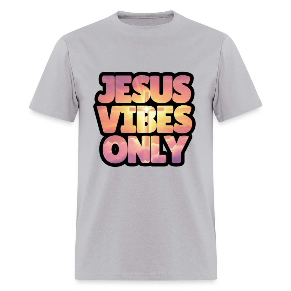 Jesus Vibes Only -Golden Pink Purple Unisex Classic T-Shirt - gravel 