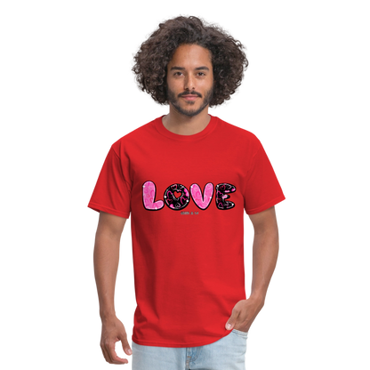 John 3:16 Pink and Black Classic T-Shirt - red
