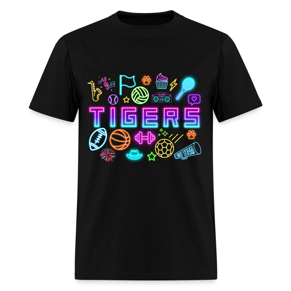 Extra Neon TIGERS T-Shirt | GILDAN 5000 - black