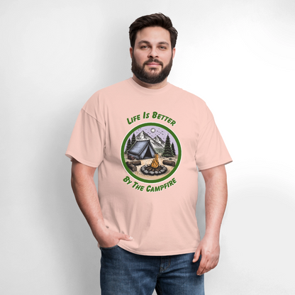 By the Campfire T-Shirt | GILDAN 5000 - blush pink 