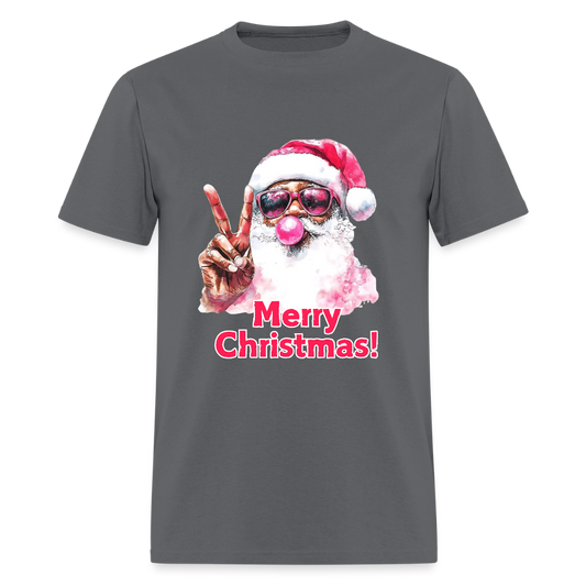 Peace Merry Christmas Unisex Classic T-Shirt - charcoal