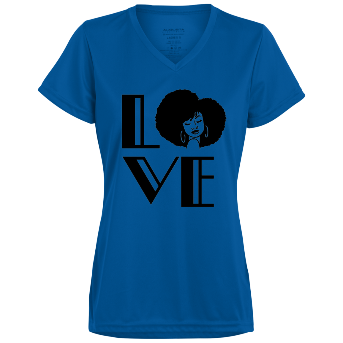 Afro Love V-Neck Tee