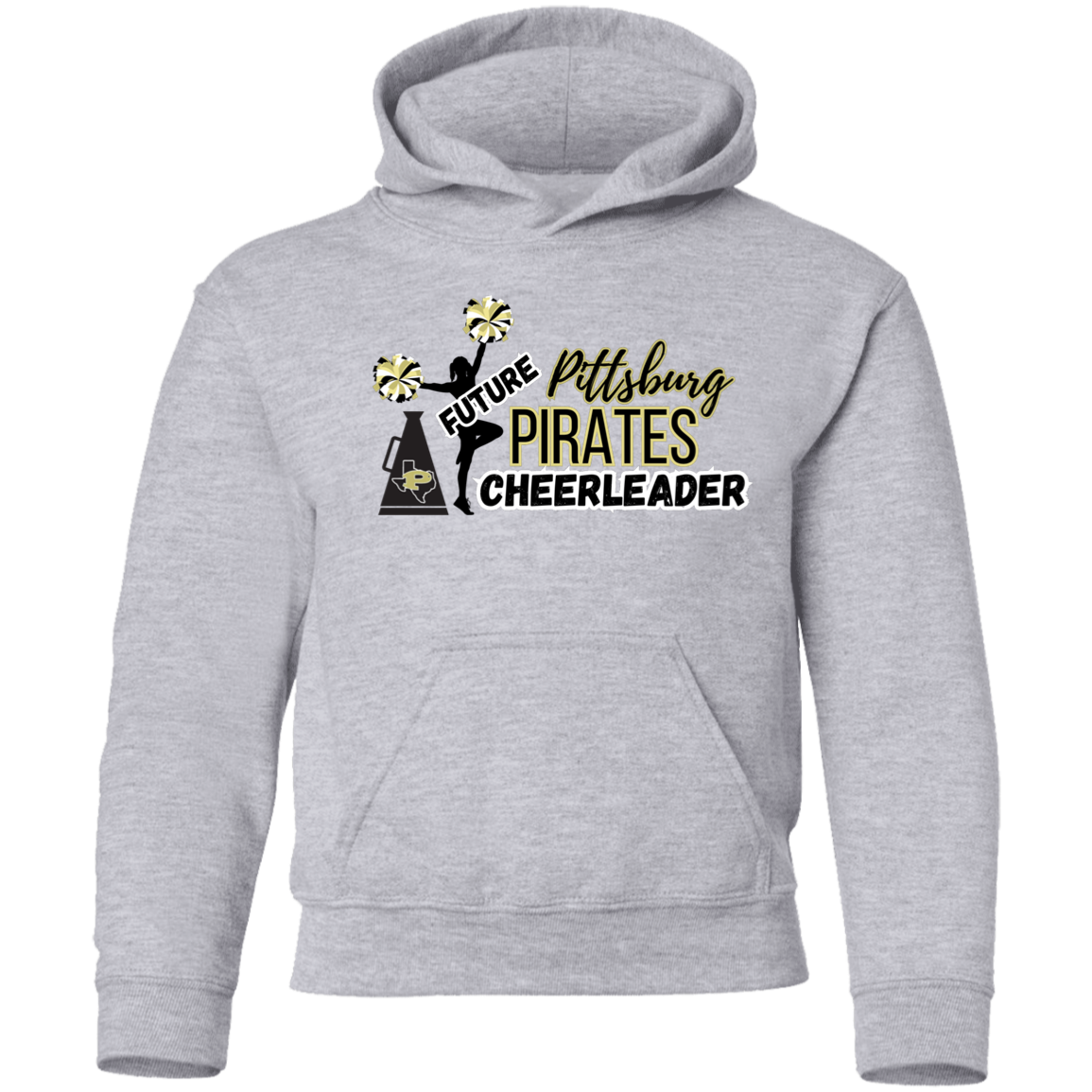Future Pitt Pirate Cheerleader Youth Pullover Hoodie
