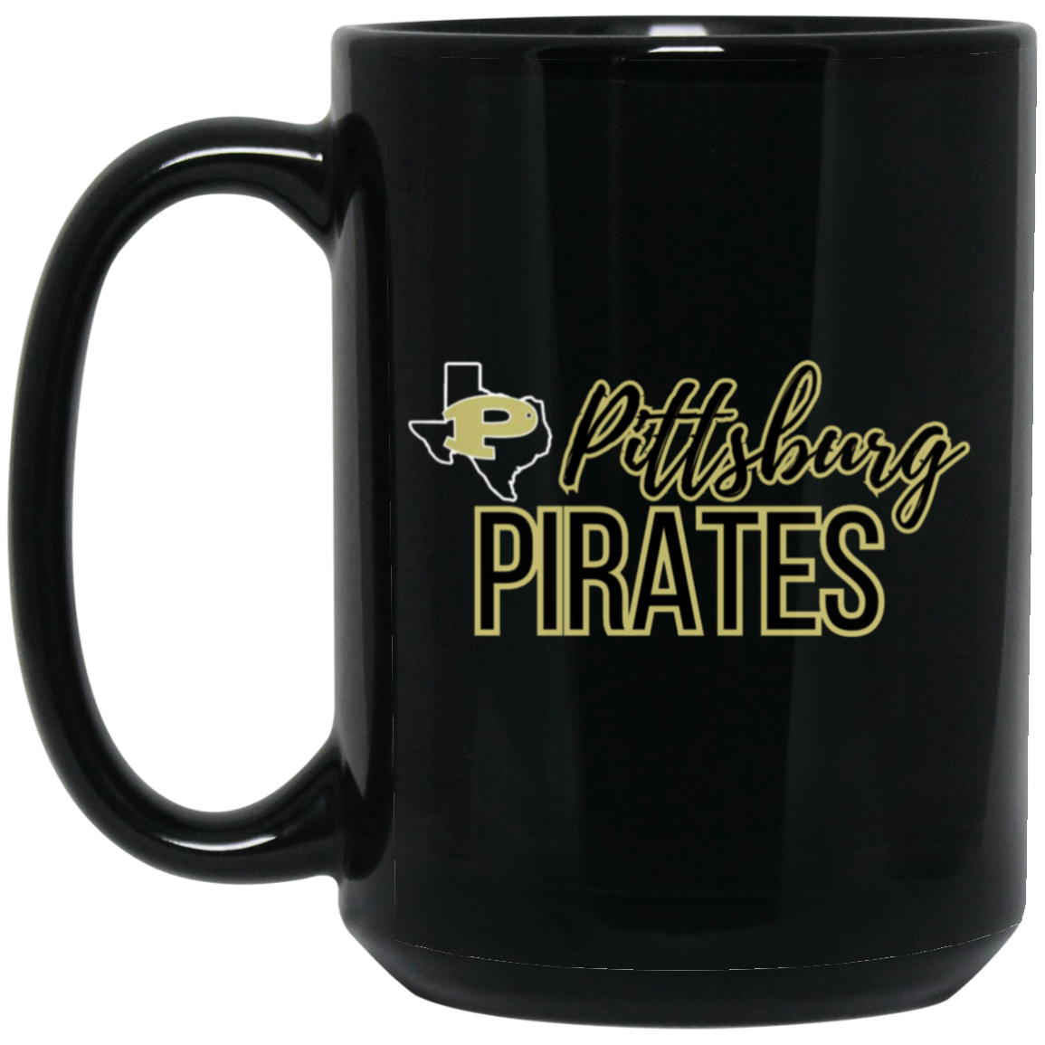 Pitt Pirates 15oz Black Mug