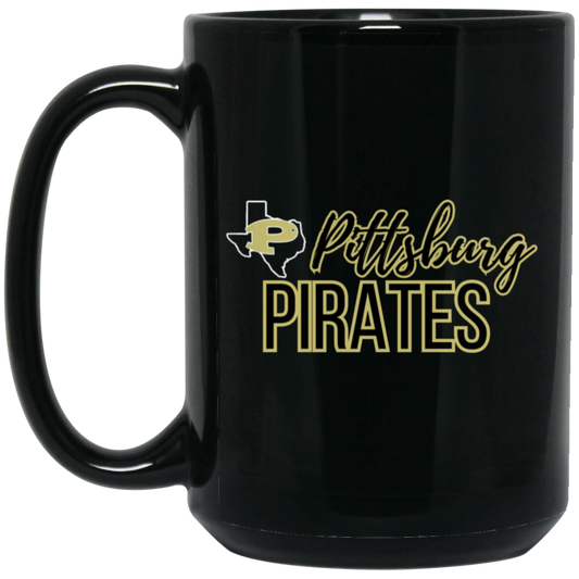 Pitt Pirates 15oz Black Mug