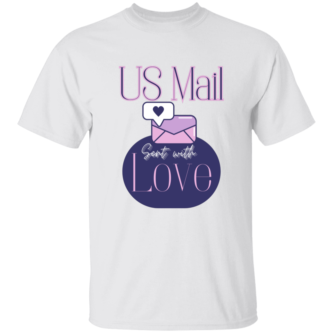 US Mail Sent With Love 5.3 oz. T-Shirt