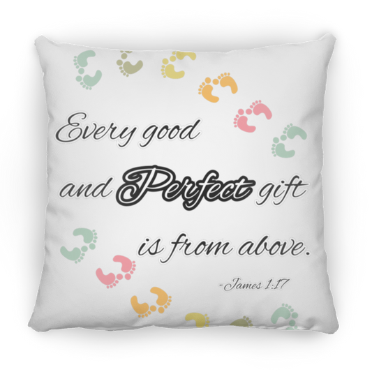 James 1:17 Large Square Pillow