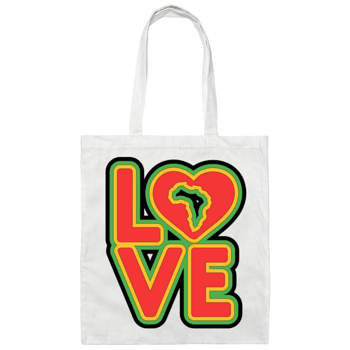 RYGB LOVE Canvas Tote Bag