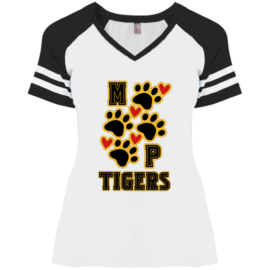 MP Tigers Heart & Sole- Ladies' Game V-Neck T-Shirt