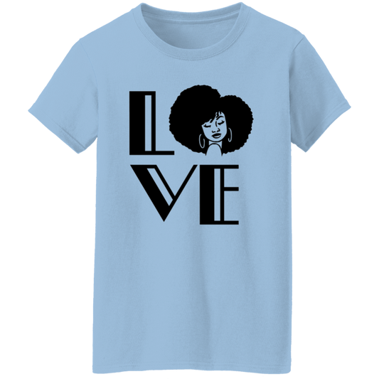 Afro Love- Ladies' 5.3 oz. T-Shirt