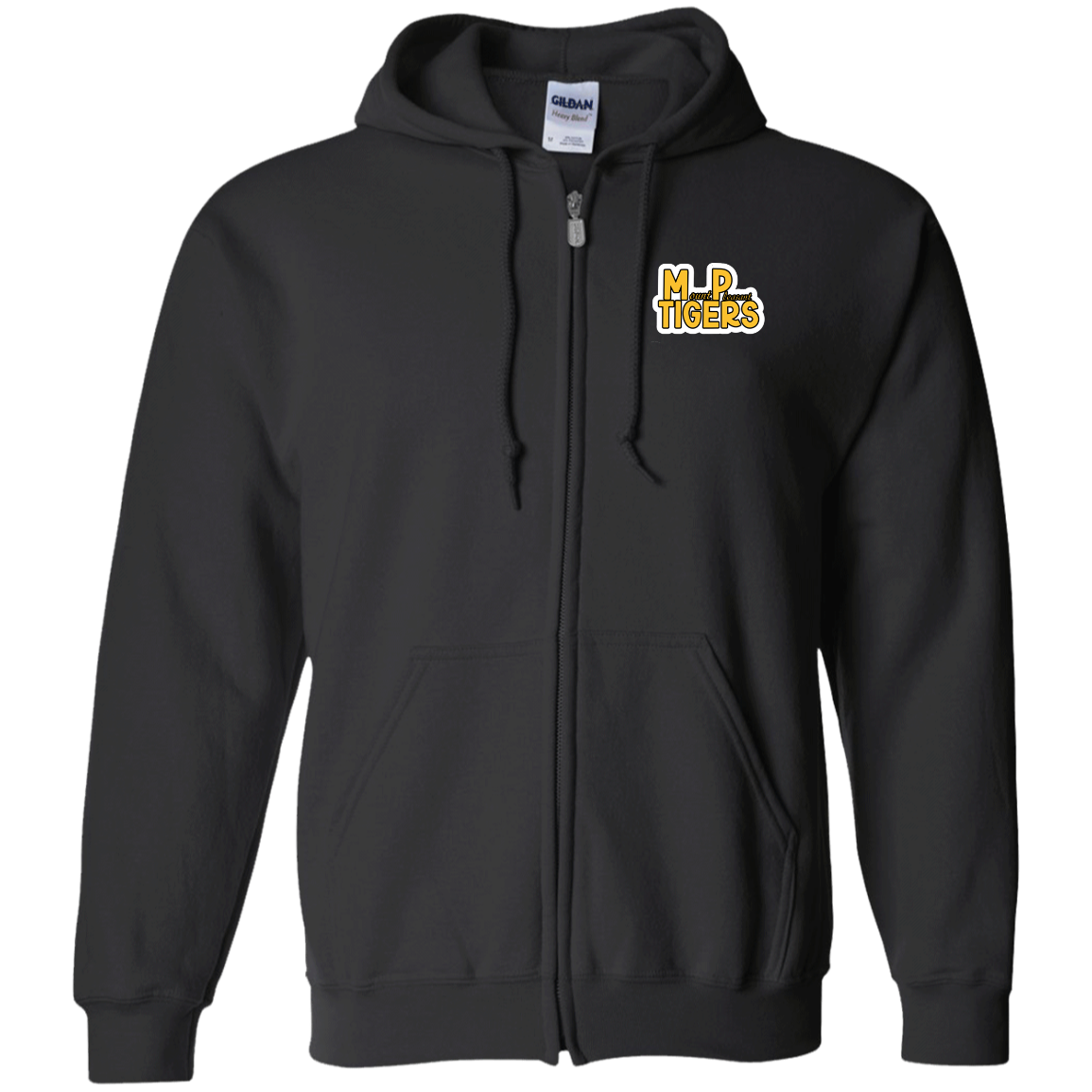 MP Tigers Gold & White Zip Up Hooded Sweatshirt