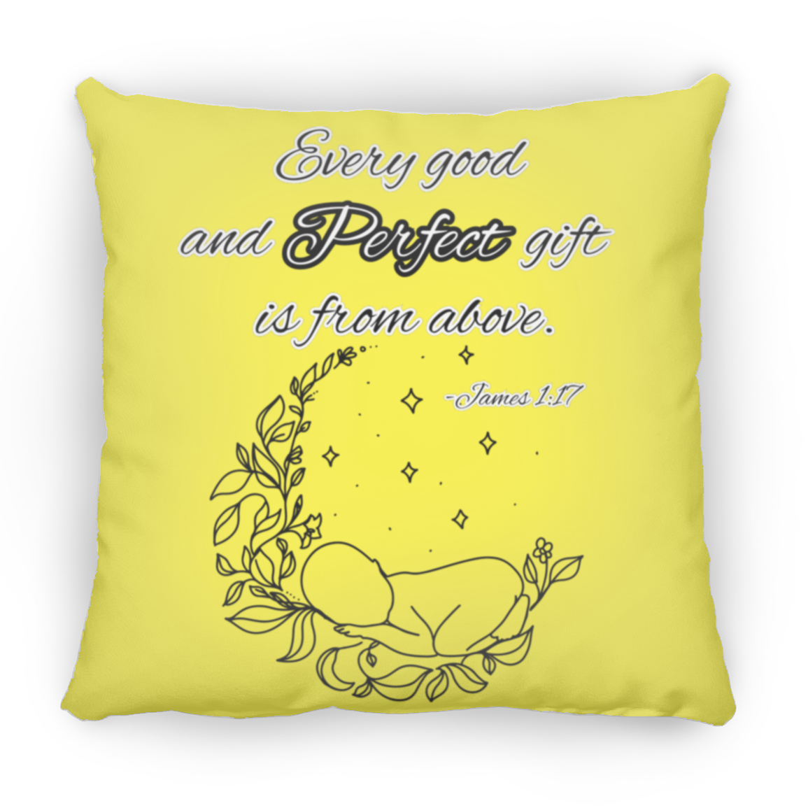 James 1:17 Large Square Pillow