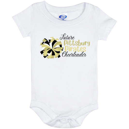 Future Pitt Pirate Cheer Pom Baby Onesie 6 Month