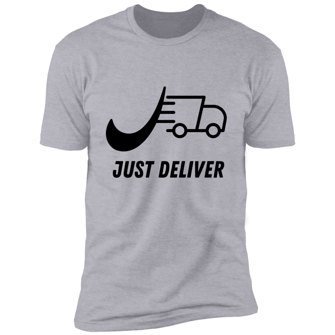 Just Deliver Truck Black Premium Short Sleeve T-Shirt