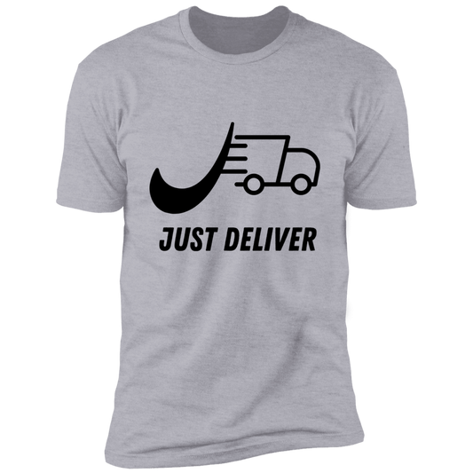 Just Deliver Truck Black Premium Short Sleeve T-Shirt