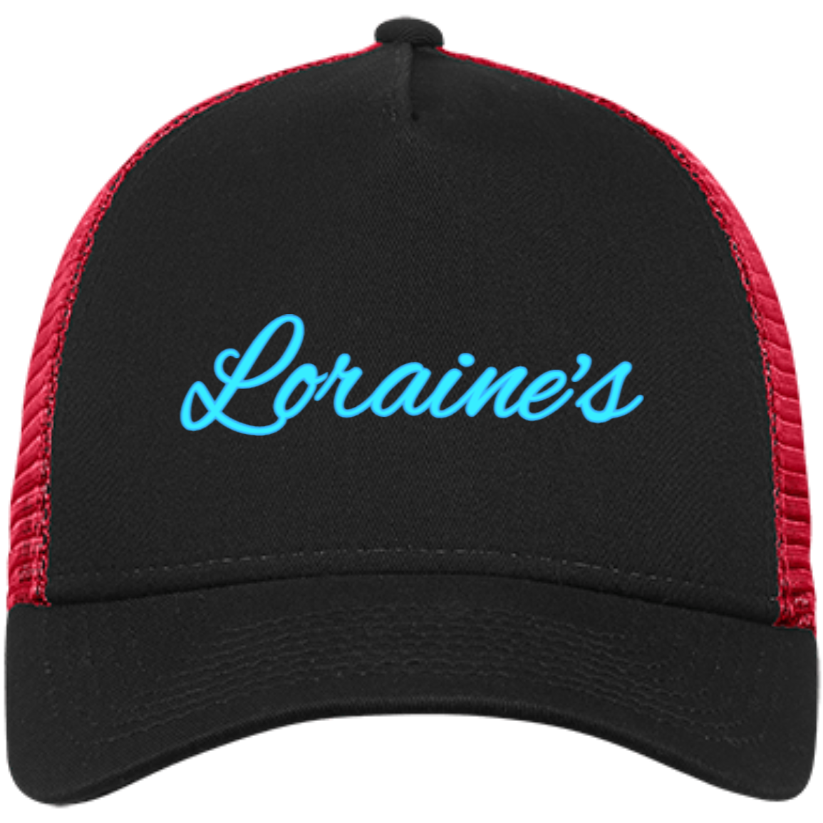 Loraine's Electric Blue Embroidered Snapback Trucker Cap