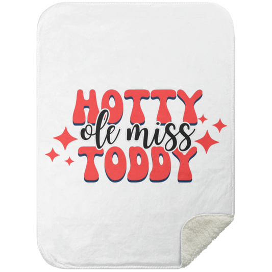 Ole Miss Hotty Toddy Premium Sherpa Blanket 30x40