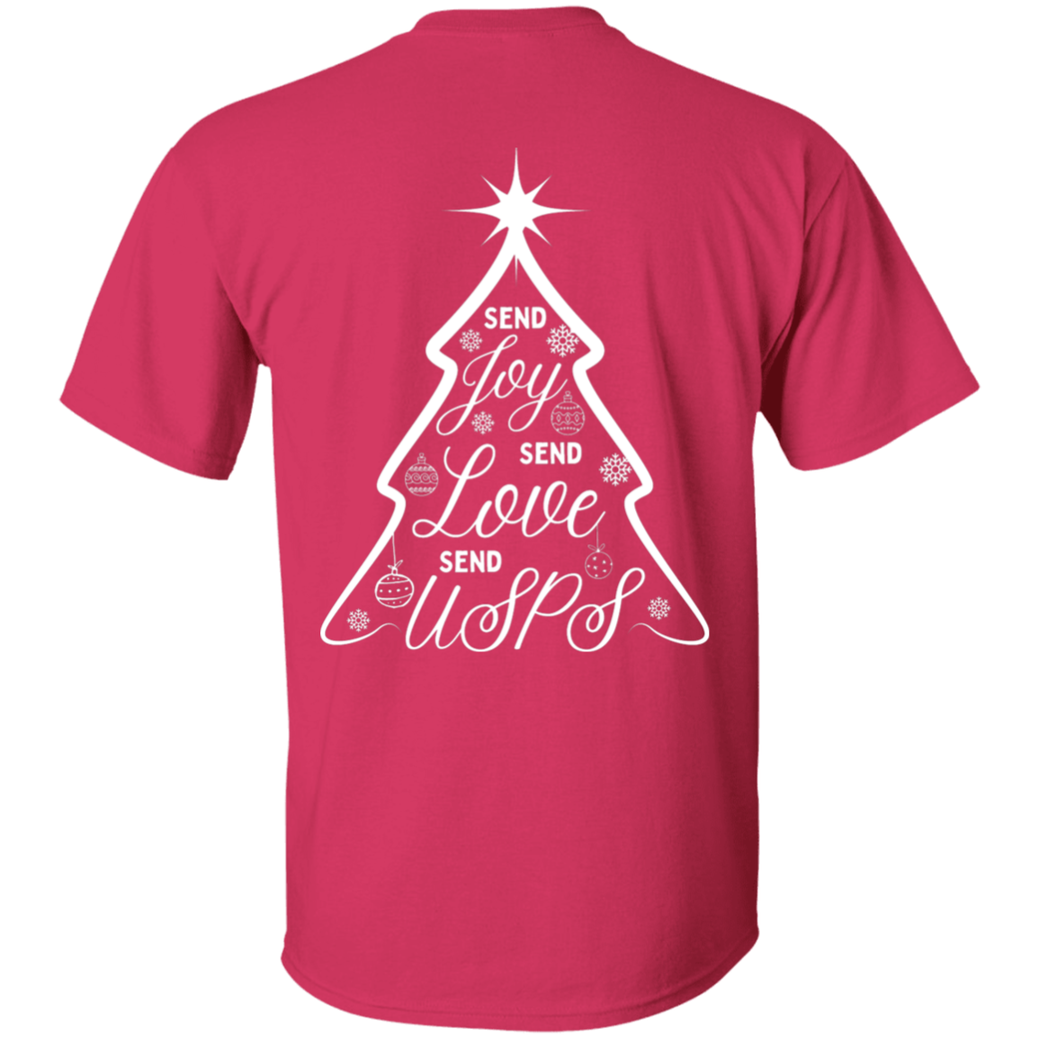 Send USPS XMas 5.3 oz. T-Shirt