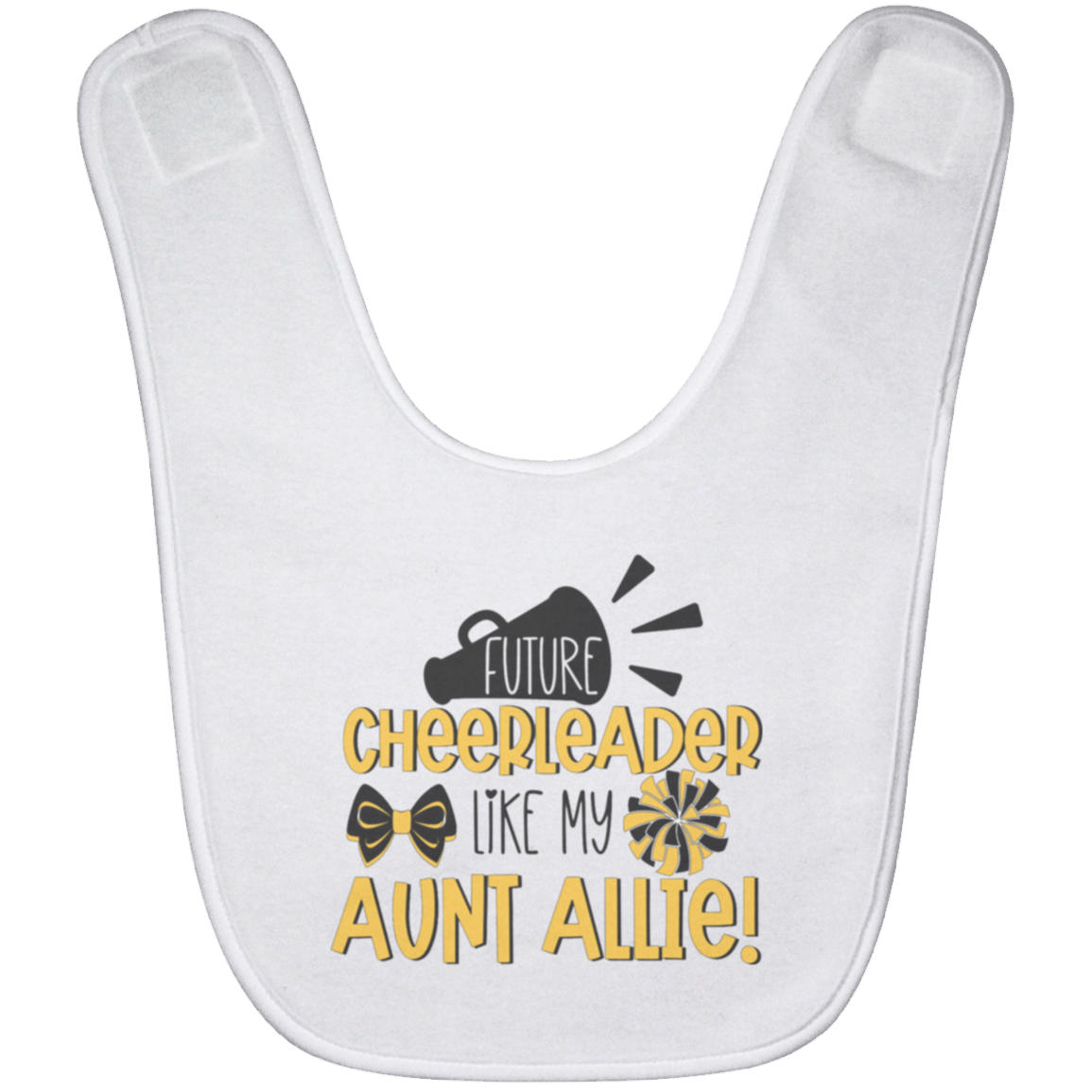Future Cheerleader Allie Baby Bib