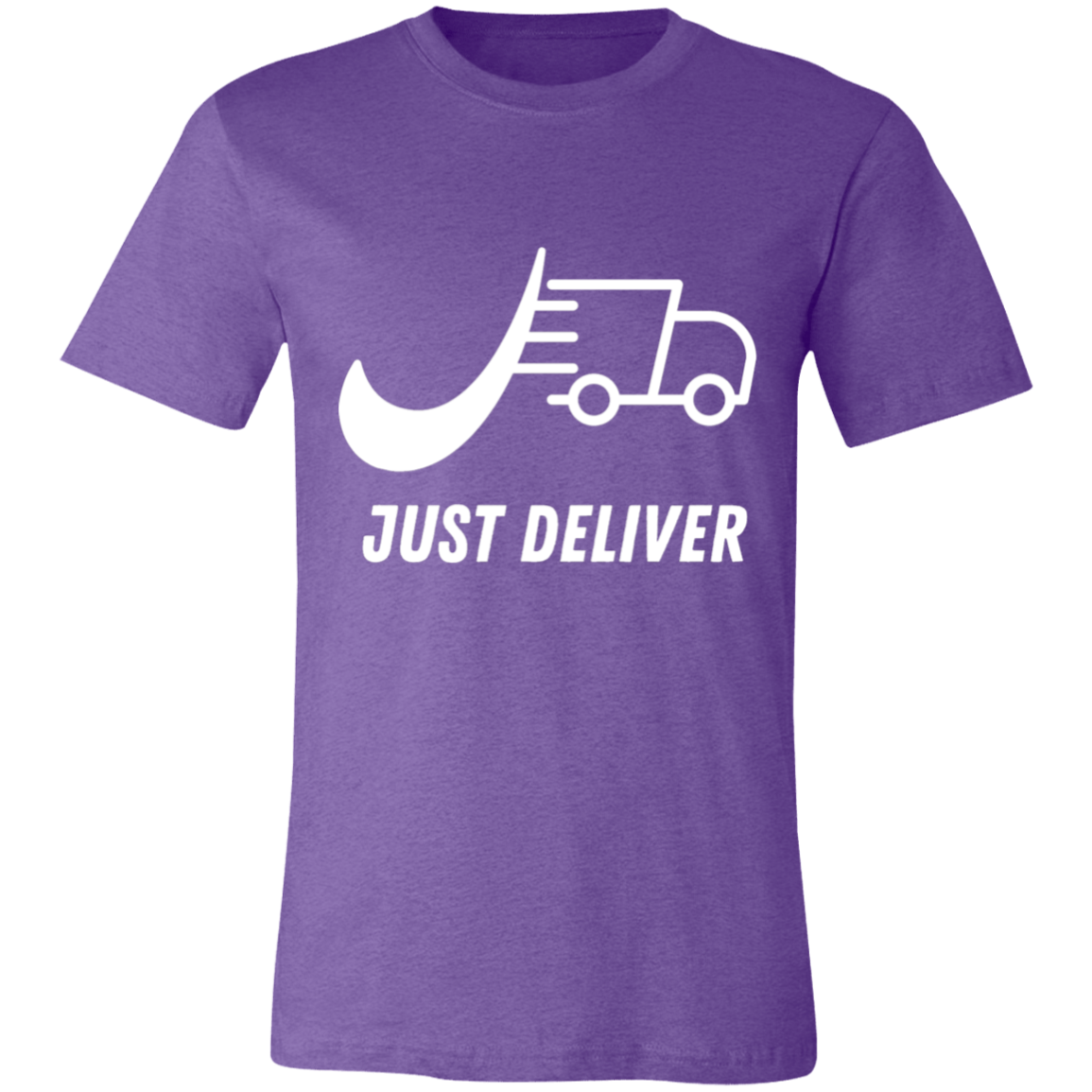 Just Deliver Truck White Unisex Jersey Short-Sleeve T-Shirt