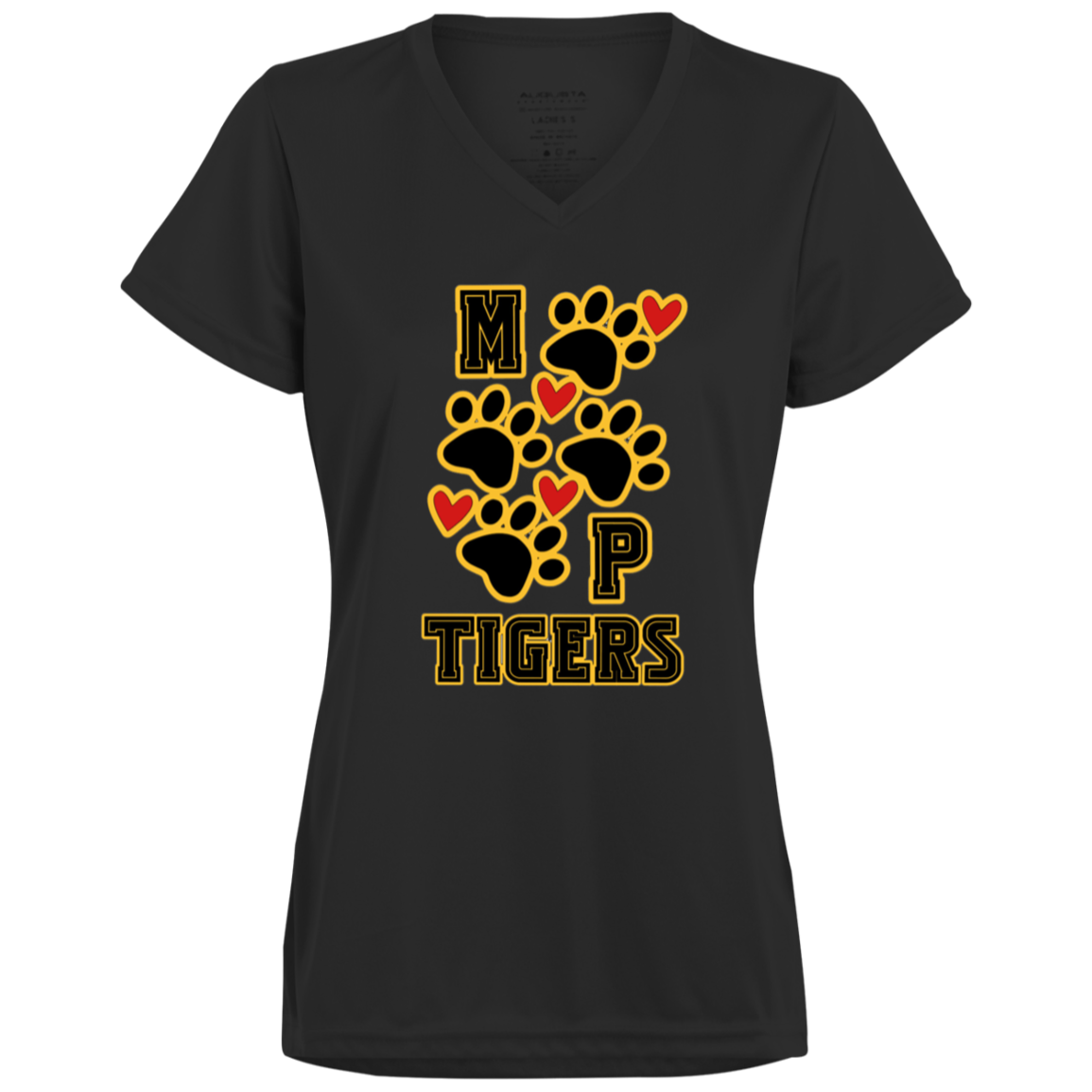 MP Tigers Heart & Sole V-Neck Tee