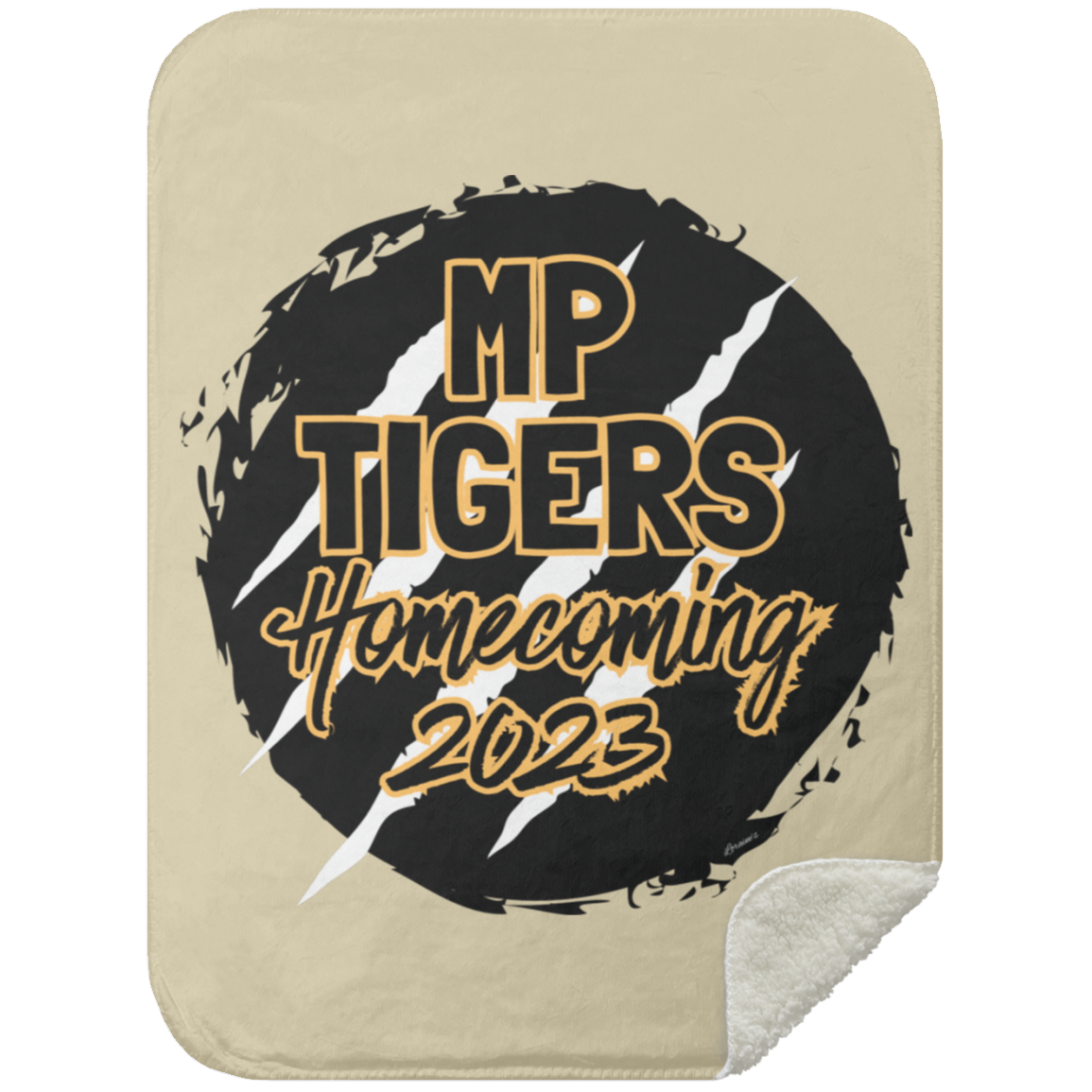 MP Tiger HoCo2023 Mink Sherpa Blanket 30x40