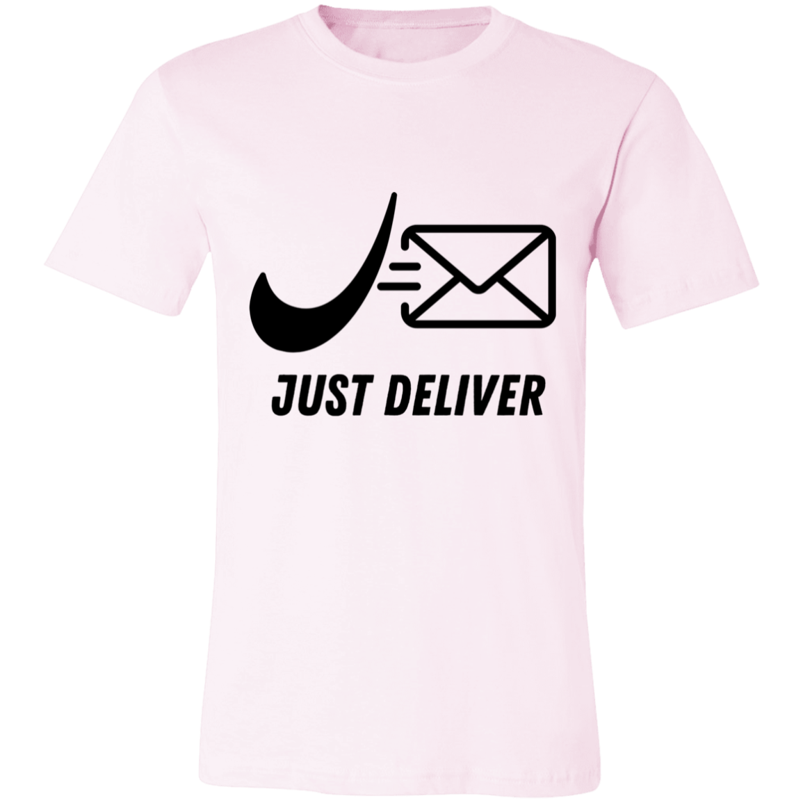 Just Deliver Envelope Black Unisex Jersey Short-Sleeve T-Shirt