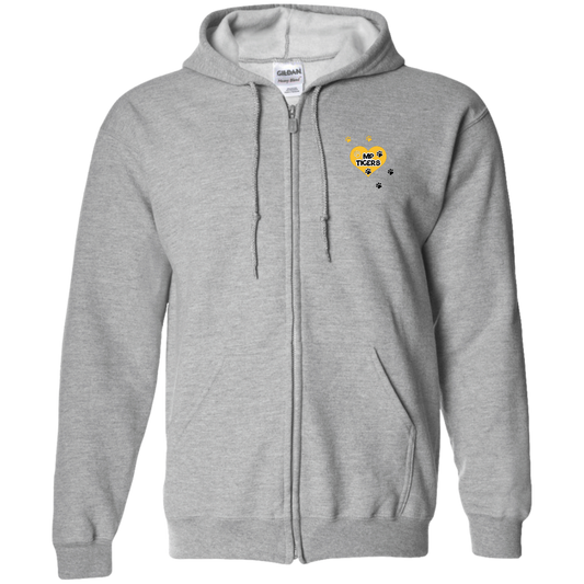 MP Tigers Leaving Tracks- Zip Up Hooded Sweatshirt Plus Size