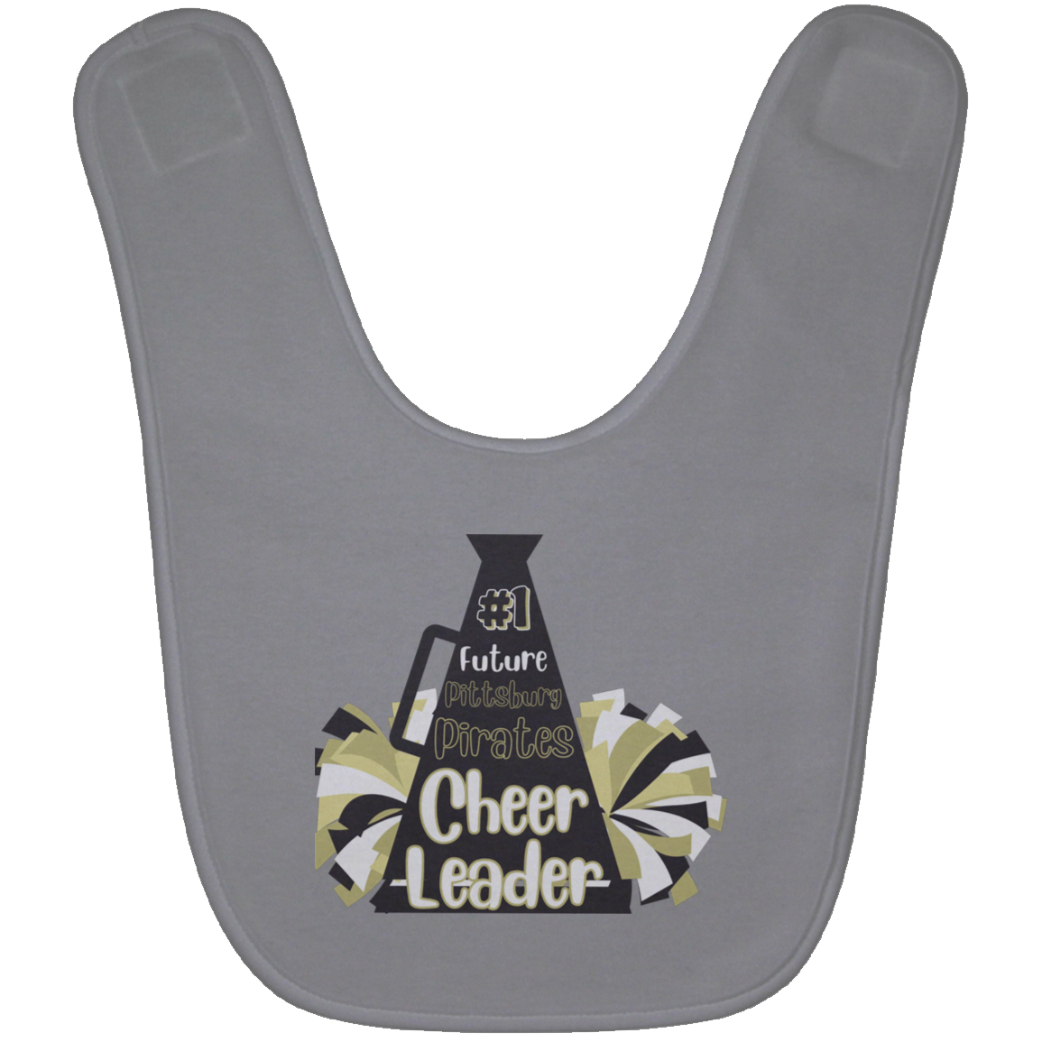 Future Pitt Pirate Cheer Megaphone Baby Bib