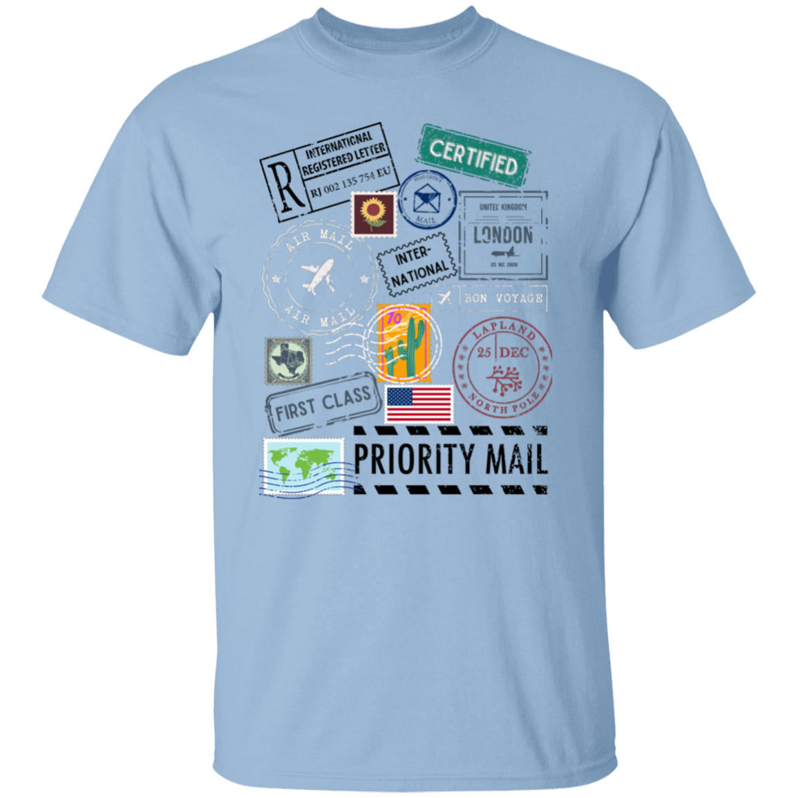 Postage Multi 5.3 oz. T-Shirt