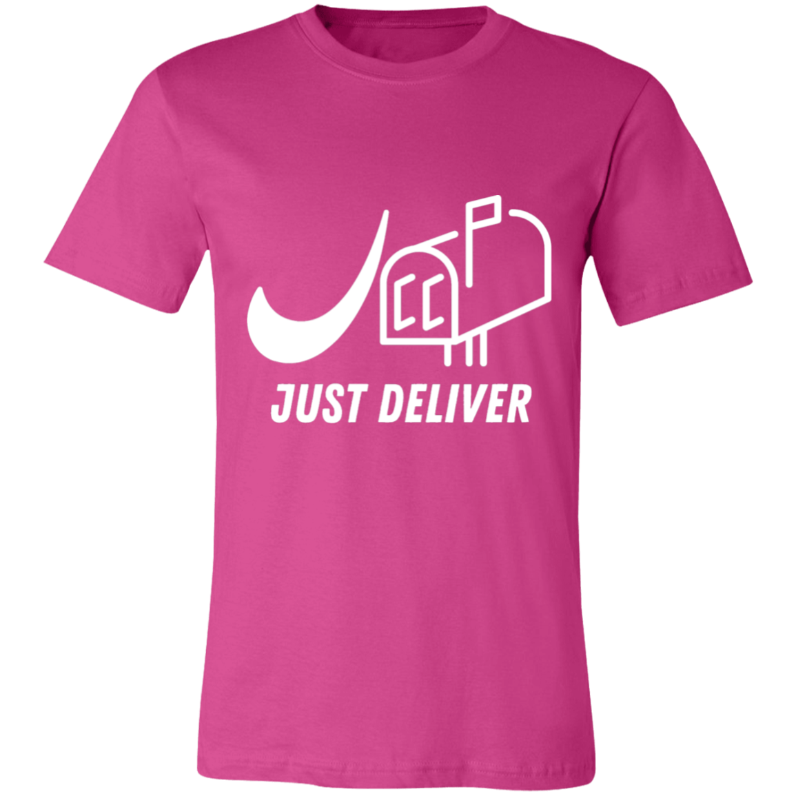 Just Deliver Mailbox White Unisex Jersey Short-Sleeve T-Shirt