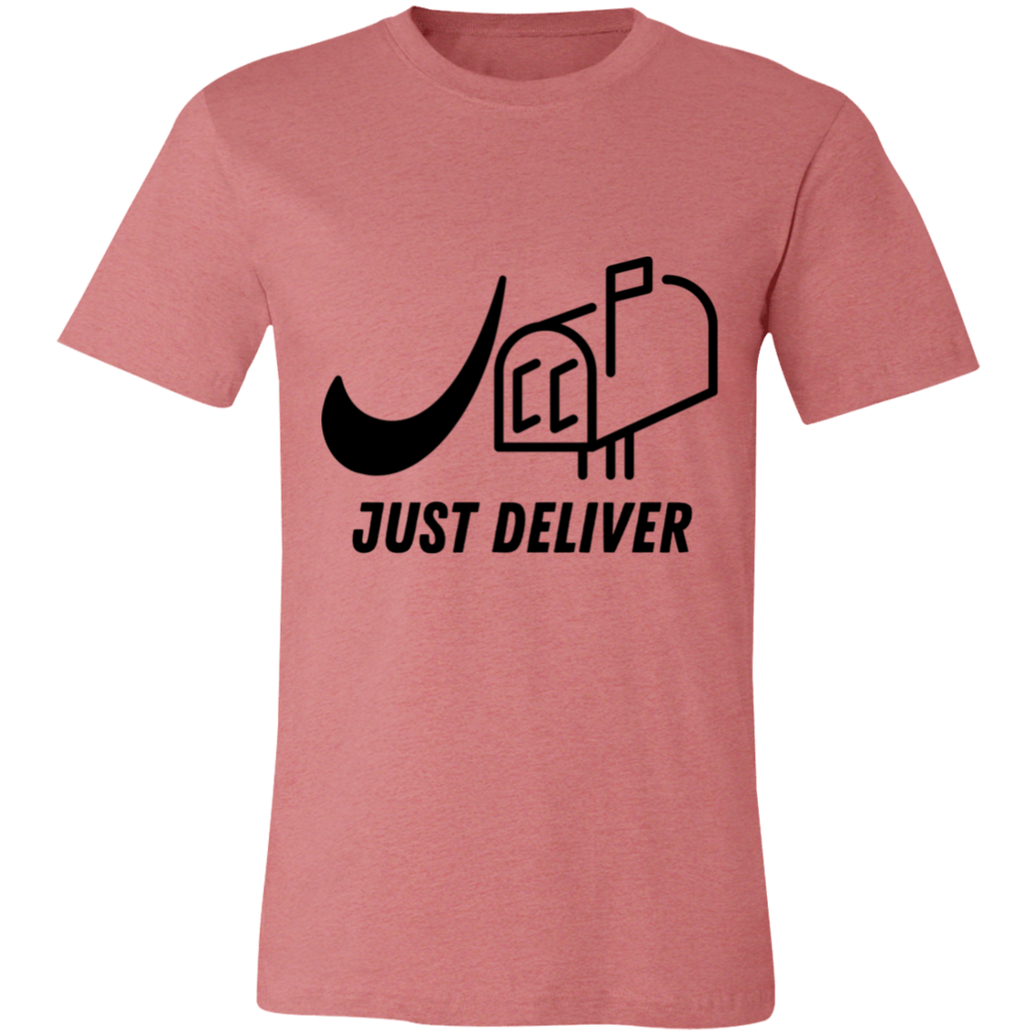 Just Deliver Mailbox Black Unisex Jersey Short-Sleeve T-Shirt