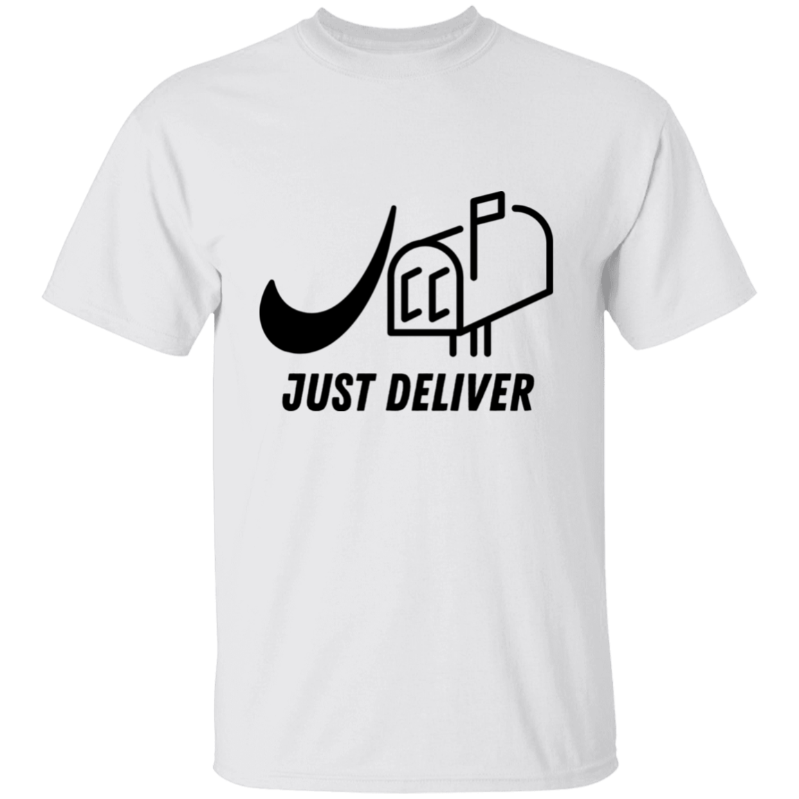Just Deliver Mailbox Black 5.3 oz. T-Shirt