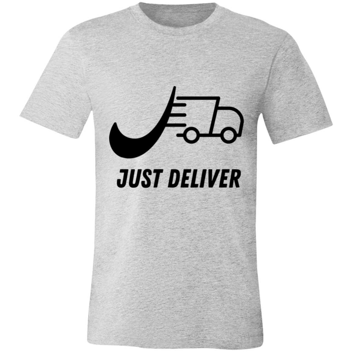 Just Deliver Truck Black Unisex Jersey Short-Sleeve T-Shirt
