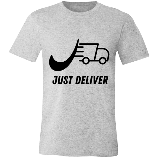 Just Deliver Truck Black Unisex Jersey Short-Sleeve T-Shirt
