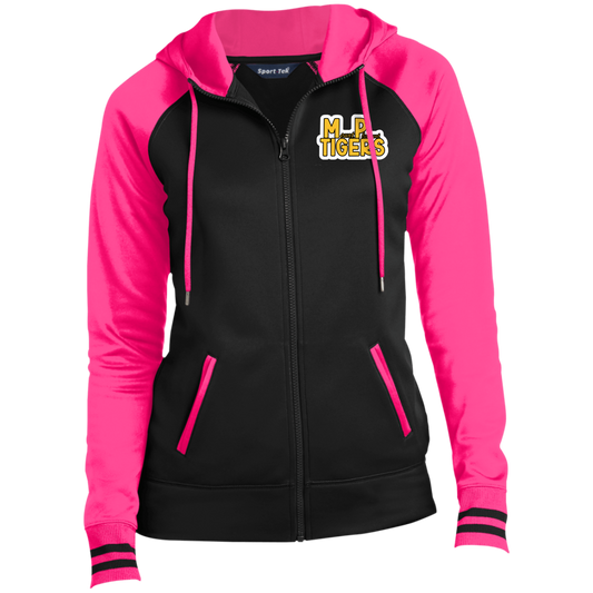 MP Tiger Gold & White- Ladies' Sport-Wick® Full-Zip Hooded Jacket