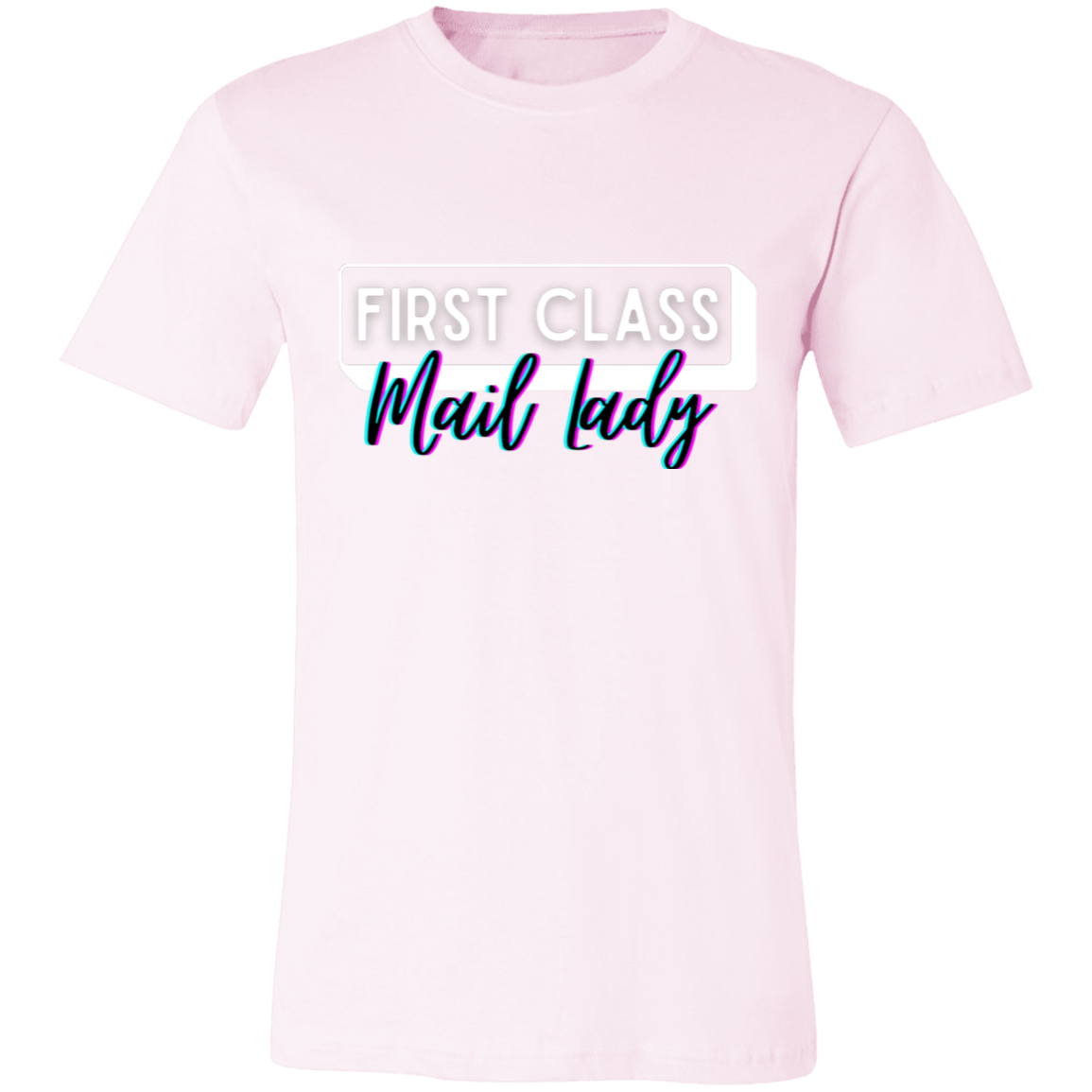 First Class Mail Lady Glitch Unisex Jersey Short-Sleeve T-Shirt