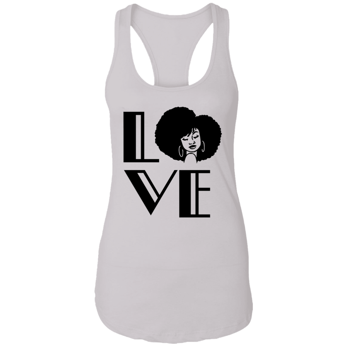 Afro Love- Ladies Ideal Racerback Tank
