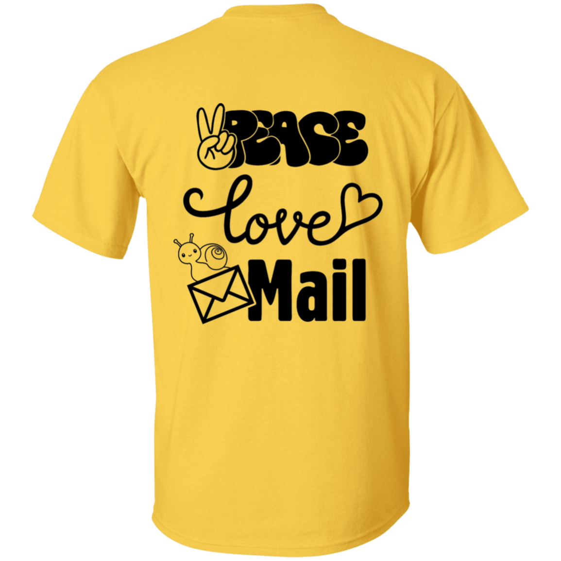 Peace Love Mail 1 B- 5.3 oz. T-Shirt