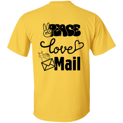 Peace Love Mail 1 B- 5.3 oz. T-Shirt