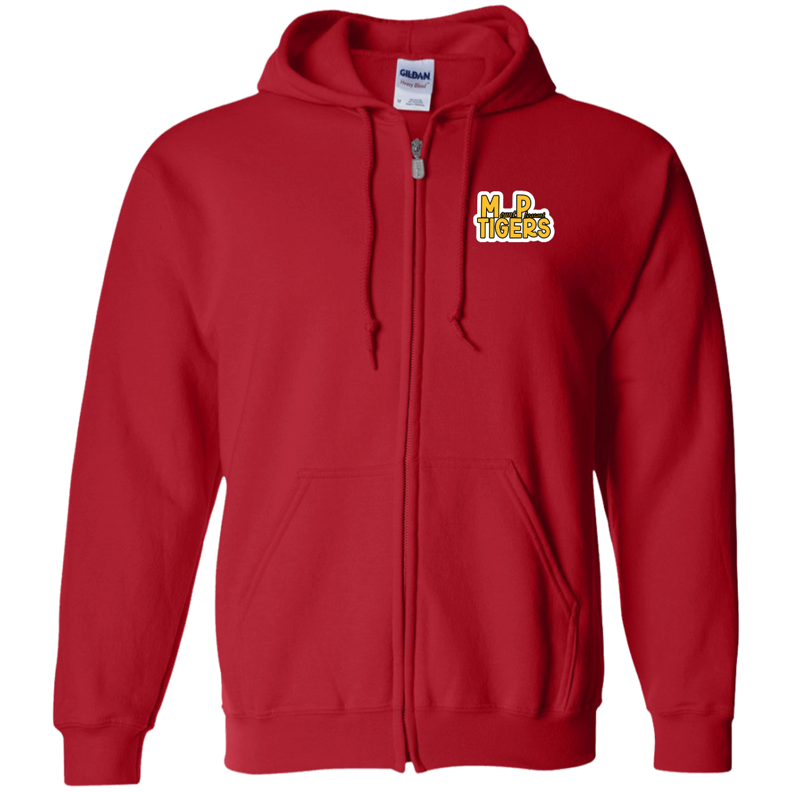 MP Tigers Gold & White Zip Up Hooded Sweatshirt
