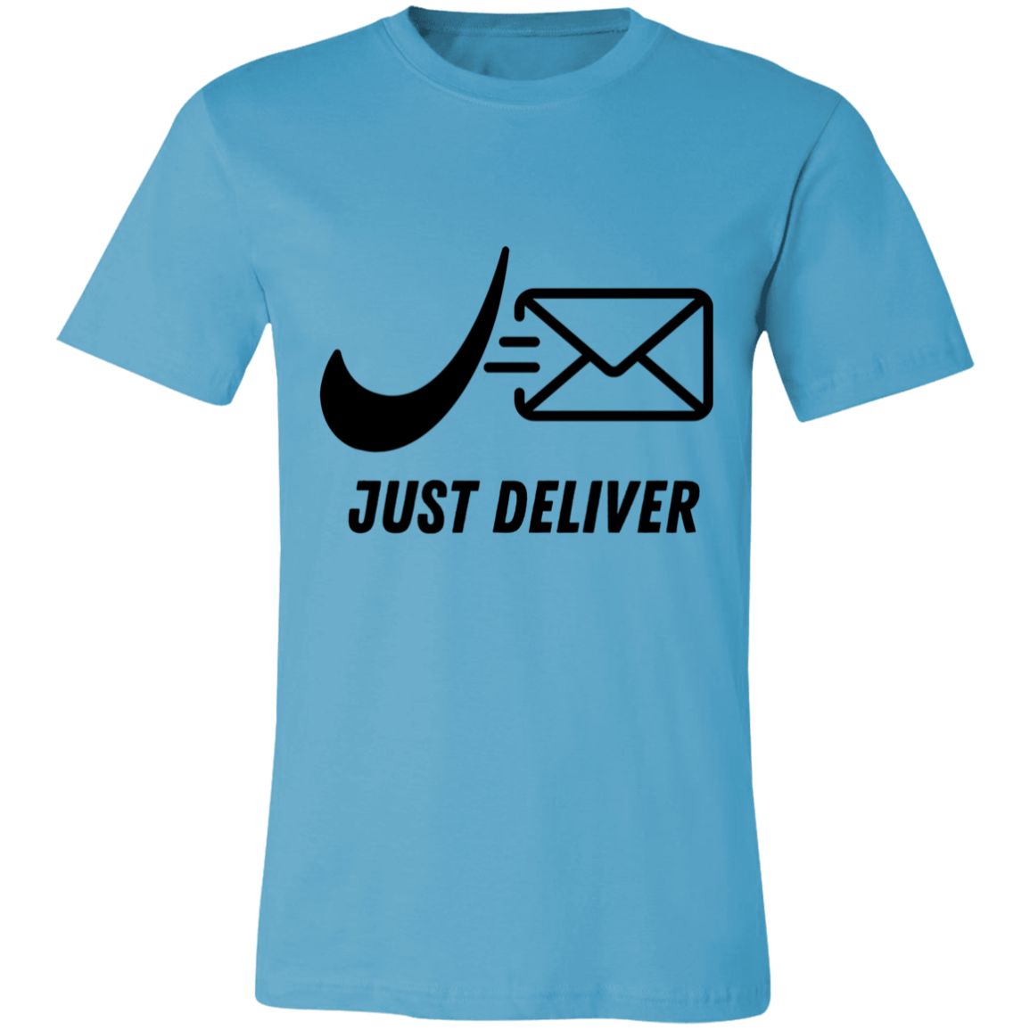 Just Deliver Envelope Black Unisex Jersey Short-Sleeve T-Shirt