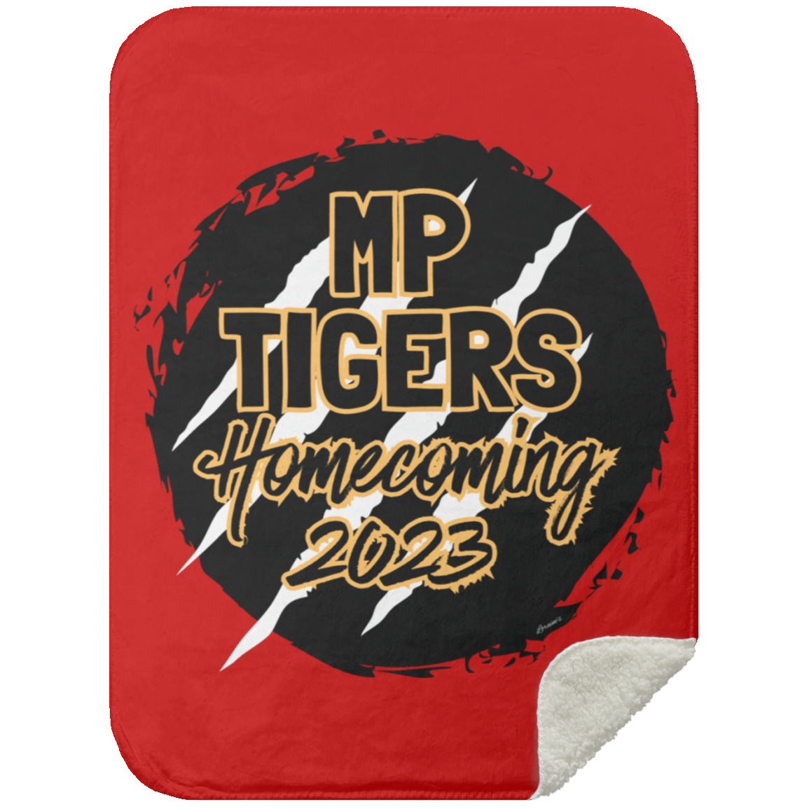 MP Tiger HoCo2023 Mink Sherpa Blanket 30x40