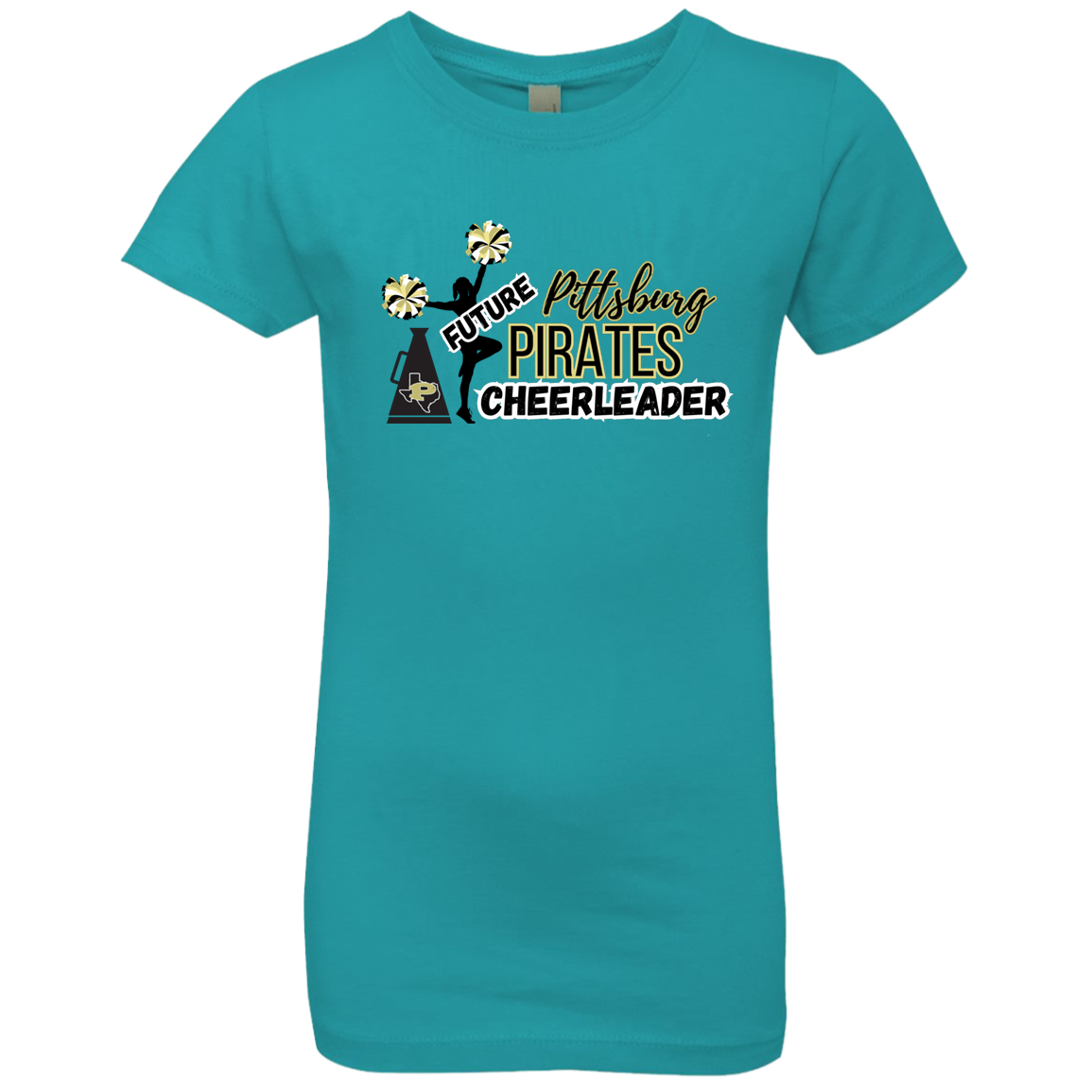 Future Pitt Pirate Cheerleader Girls' Princess T-Shirt