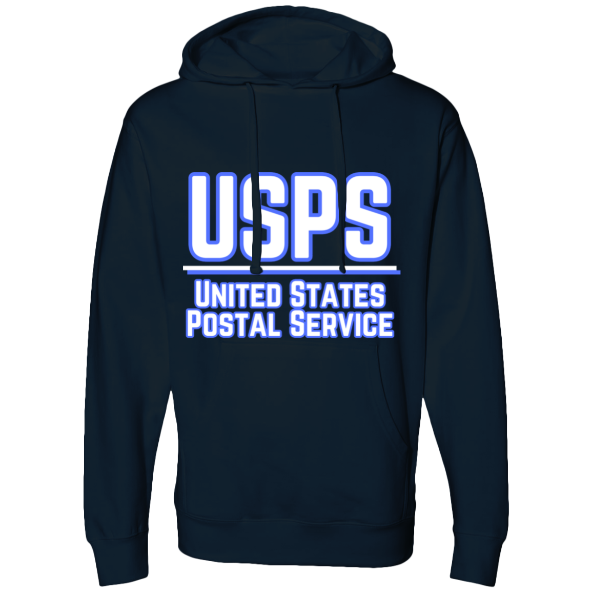 USPS B&W Midweight Hooded Sweatshirt